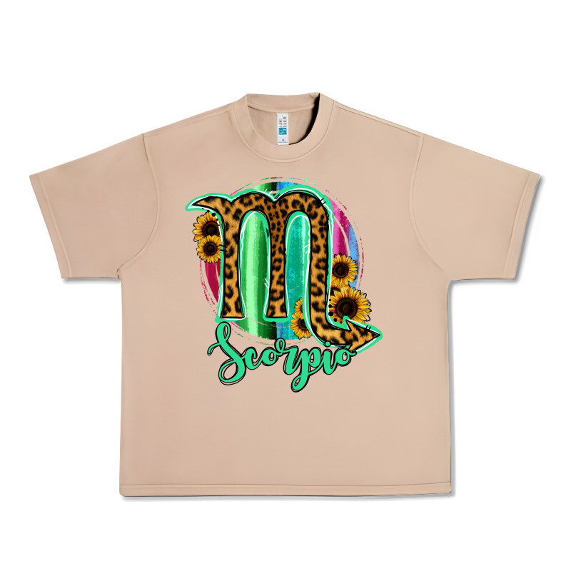 Scorpio Zodiac Sign Sunflower Leopard Serape Urban Heavy Tee by RanaPortraitStore | Teevron