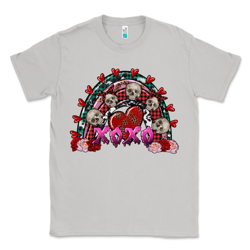 Skull Xoxo Rainbow Valentine's Day Classic Tee by FaDigitalArtStudio | Teevron