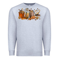 Heather Grey cookie coffee cups Premium Sweatshirt - texasbilliewilder