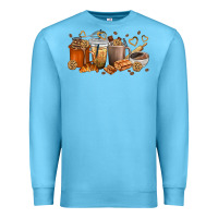 Ocean Blue cookie coffee cups Premium Sweatshirt - texasbilliewilder