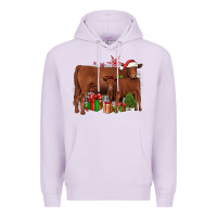 Lilac Christmas Gelbvieh Premium Hoodie - JahusDesignShop