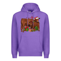 Purple Christmas Gelbvieh Premium Hoodie - JahusDesignShop