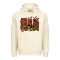 Sandshell Christmas Gelbvieh Premium Hoodie - JahusDesignShop