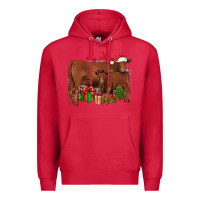 Cardinal Christmas Gelbvieh Premium Hoodie - JahusDesignShop