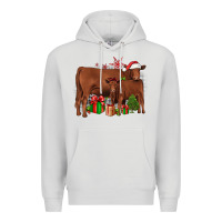 Dove Grey Christmas Gelbvieh Premium Hoodie - JahusDesignShop