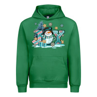 Emerald cute coffeecup snowmanand joy Urban Hoodie - AdoDesignShop