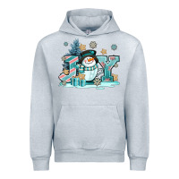 Heather Grey cute coffeecup snowmanand joy Urban Hoodie - AdoDesignShop