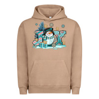 Pigment Burro cute coffeecup snowmanand joy Urban Hoodie - AdoDesignShop