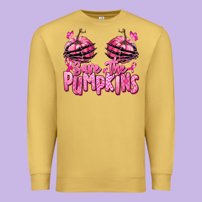 Premium Sweatshirt save the pumpkins breast cancer