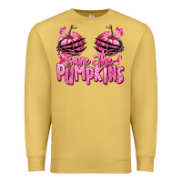 Antique Gold save the pumpkins breast cancer Premium Sweatshirt - RanaPortraitStore