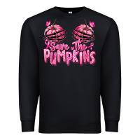 Black save the pumpkins breast cancer Premium Sweatshirt - RanaPortraitStore