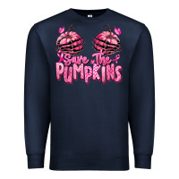 Navy save the pumpkins breast cancer Premium Sweatshirt - RanaPortraitStore