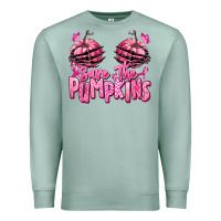 Seafoam save the pumpkins breast cancer Premium Sweatshirt - RanaPortraitStore
