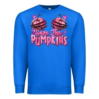 True Royal save the pumpkins breast cancer Premium Sweatshirt - RanaPortraitStore