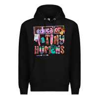 Black educator of tiny humans Premium Hoodie - AdoDesignShop