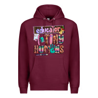 Burgundy educator of tiny humans Premium Hoodie - AdoDesignShop