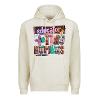 Oatmeal Heather educator of tiny humans Premium Hoodie - AdoDesignShop