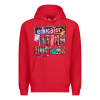 Red educator of tiny humans Premium Hoodie - AdoDesignShop