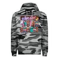 Slate Camo educator of tiny humans Premium Hoodie - AdoDesignShop