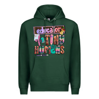 Sports Green educator of tiny humans Premium Hoodie - AdoDesignShop