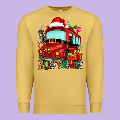 Christmas Bus Driver Premium Sweatshirt Designed By Zillion Design Studio