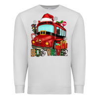 Dove Grey christmas bus driver Premium Sweatshirt - Zillion Design Studio