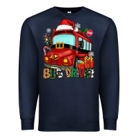 Navy christmas bus driver Premium Sweatshirt - Zillion Design Studio
