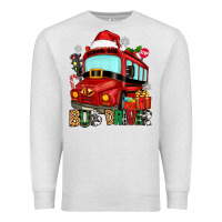 Oatmeal Heather christmas bus driver Premium Sweatshirt - Zillion Design Studio