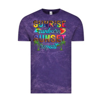 Cloud Purple sunrise sunburn sunset repeat Vintage Tee - Artiststas