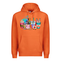 Carrot art teacher coffee cup Premium Hoodie - AdoDesignShop