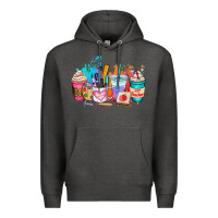 Charcoal Heather art teacher coffee cup Premium Hoodie - AdoDesignShop