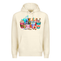 Sandshell art teacher coffee cup Premium Hoodie - AdoDesignShop