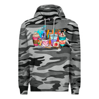 Slate Camo art teacher coffee cup Premium Hoodie - AdoDesignShop