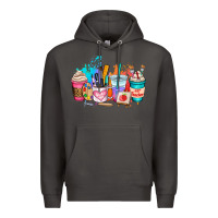 Smoke art teacher coffee cup Premium Hoodie - AdoDesignShop