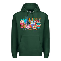 Sports Green art teacher coffee cup Premium Hoodie - AdoDesignShop