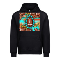 Black football leopard turquoise gemstone sunflower Urban Hoodie - JahusDesignShop