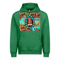 Emerald football leopard turquoise gemstone sunflower Urban Hoodie - JahusDesignShop