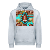 Heather Grey football leopard turquoise gemstone sunflower Urban Hoodie - JahusDesignShop