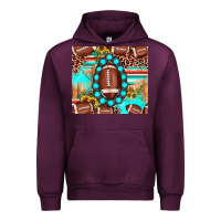 Mauve Wine football leopard turquoise gemstone sunflower Urban Hoodie - JahusDesignShop
