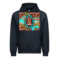 Navy football leopard turquoise gemstone sunflower Urban Hoodie - JahusDesignShop