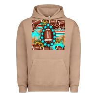 Pigment Burro football leopard turquoise gemstone sunflower Urban Hoodie - JahusDesignShop