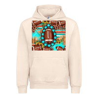 Sandshell football leopard turquoise gemstone sunflower Urban Hoodie - JahusDesignShop