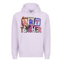 Lilac art teacher Premium Hoodie - AdoDesignShop