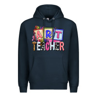 Navy art teacher Premium Hoodie - AdoDesignShop