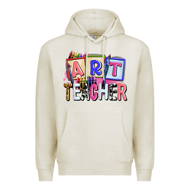 Art Teacher Premium Hoodie by AdoDesignShop | Teevron