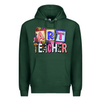 Sports Green art teacher Premium Hoodie - AdoDesignShop
