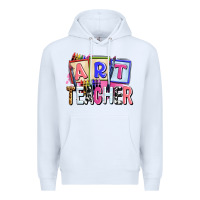 White art teacher Premium Hoodie - AdoDesignShop
