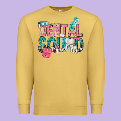 Premium Sweatshirt dental squad with cowhide