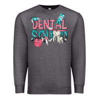 Charcoal Heather dental squad with cowhide Premium Sweatshirt - texasbilliewilder