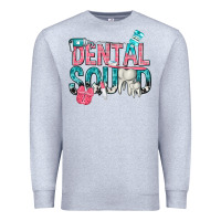 Heather Grey dental squad with cowhide Premium Sweatshirt - texasbilliewilder